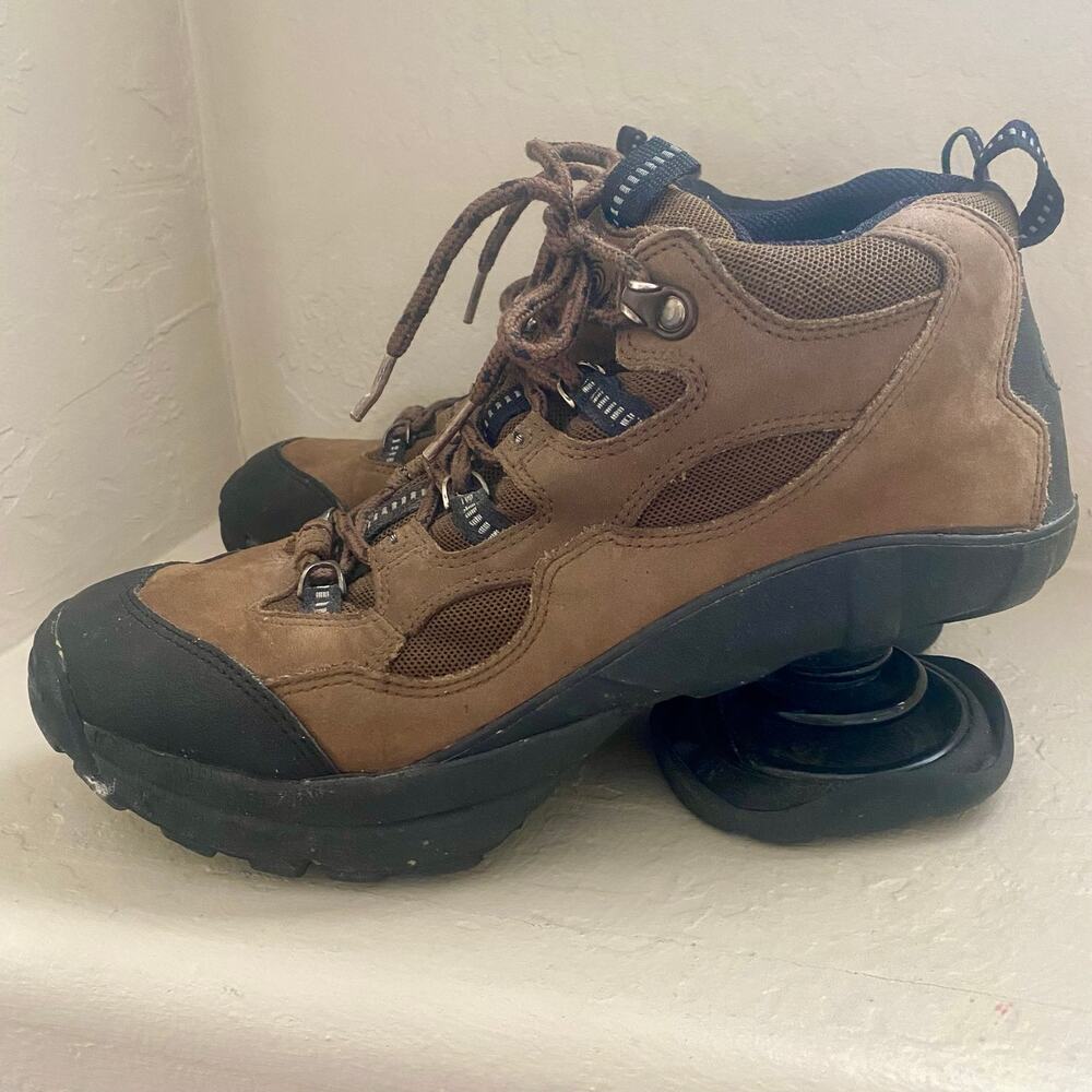 Z-Coil Hiking Boots Mens Size 8 Orthopedic Shoes Brown Leather Lace-Up